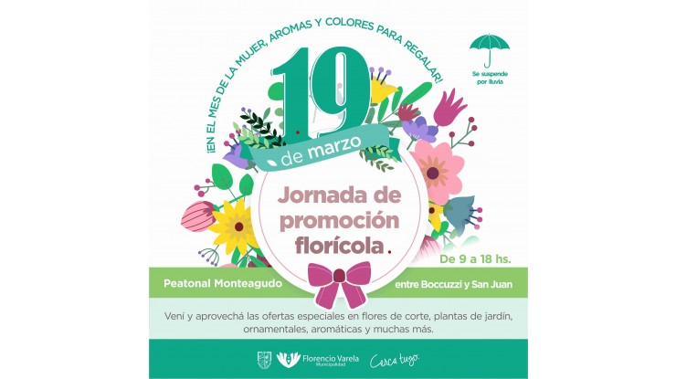 Jornada de promoción florícola: aromas y colores para regalar